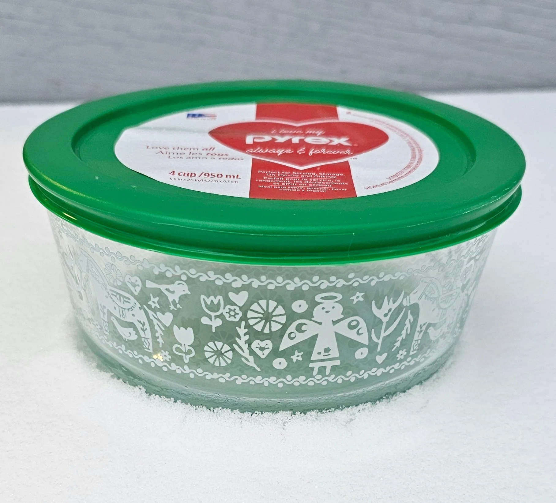 4 Cup Decorated Pyrex Sweater - Image 4