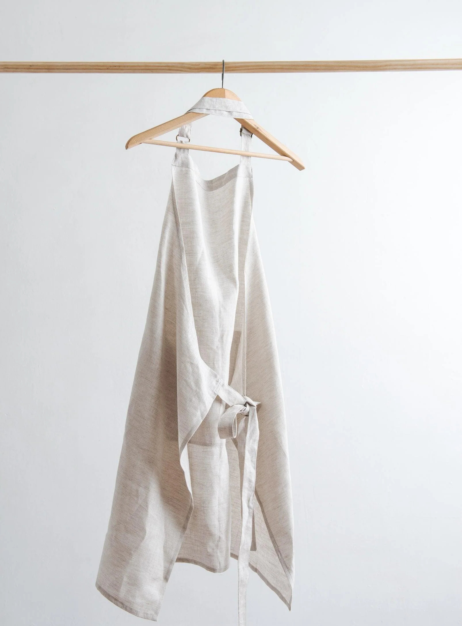 Adjustable Linen Apron - Oatmeal - Image 3