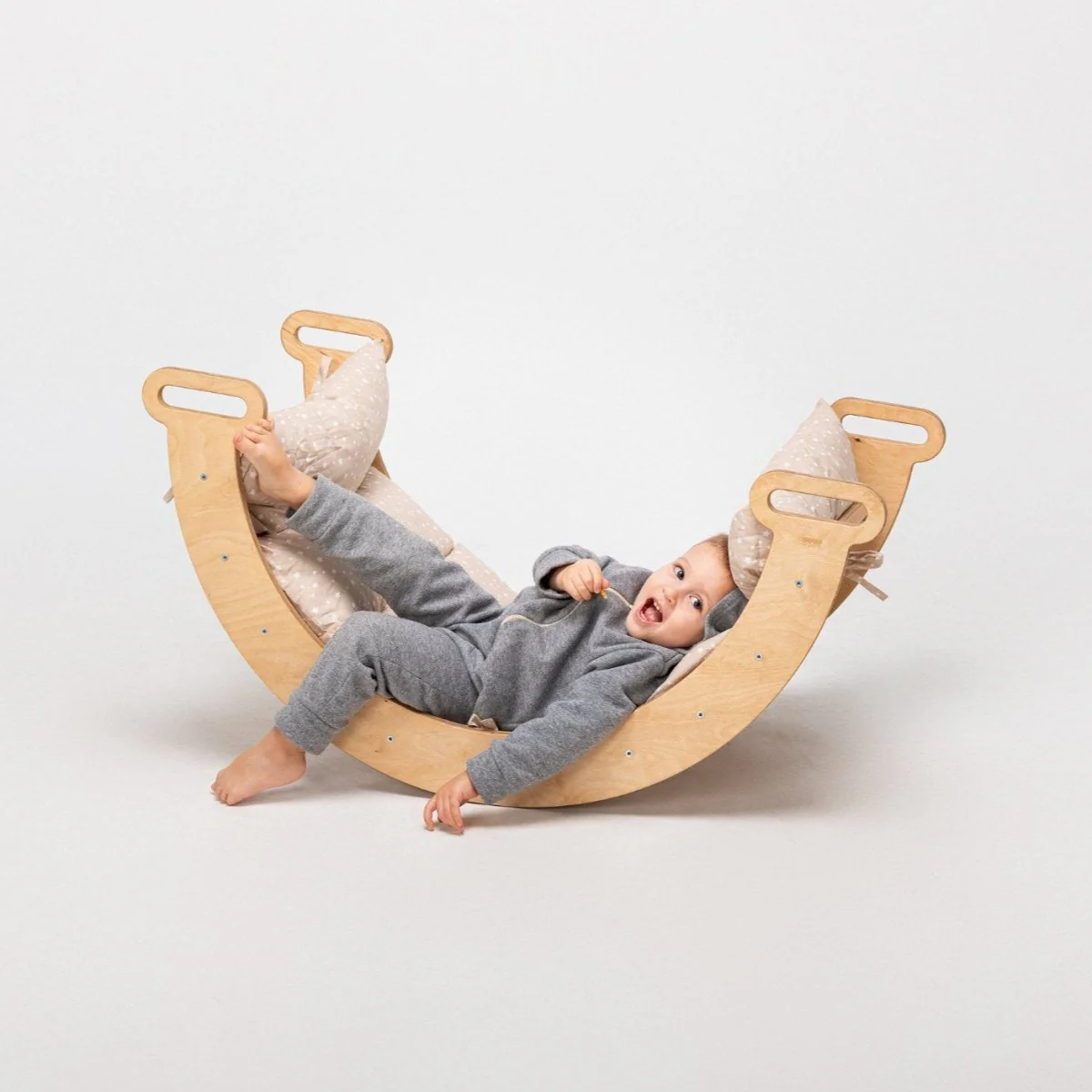 Cushion for Climbing Arch & Rocker Balance – Beige (Cushion Only) - Image 4