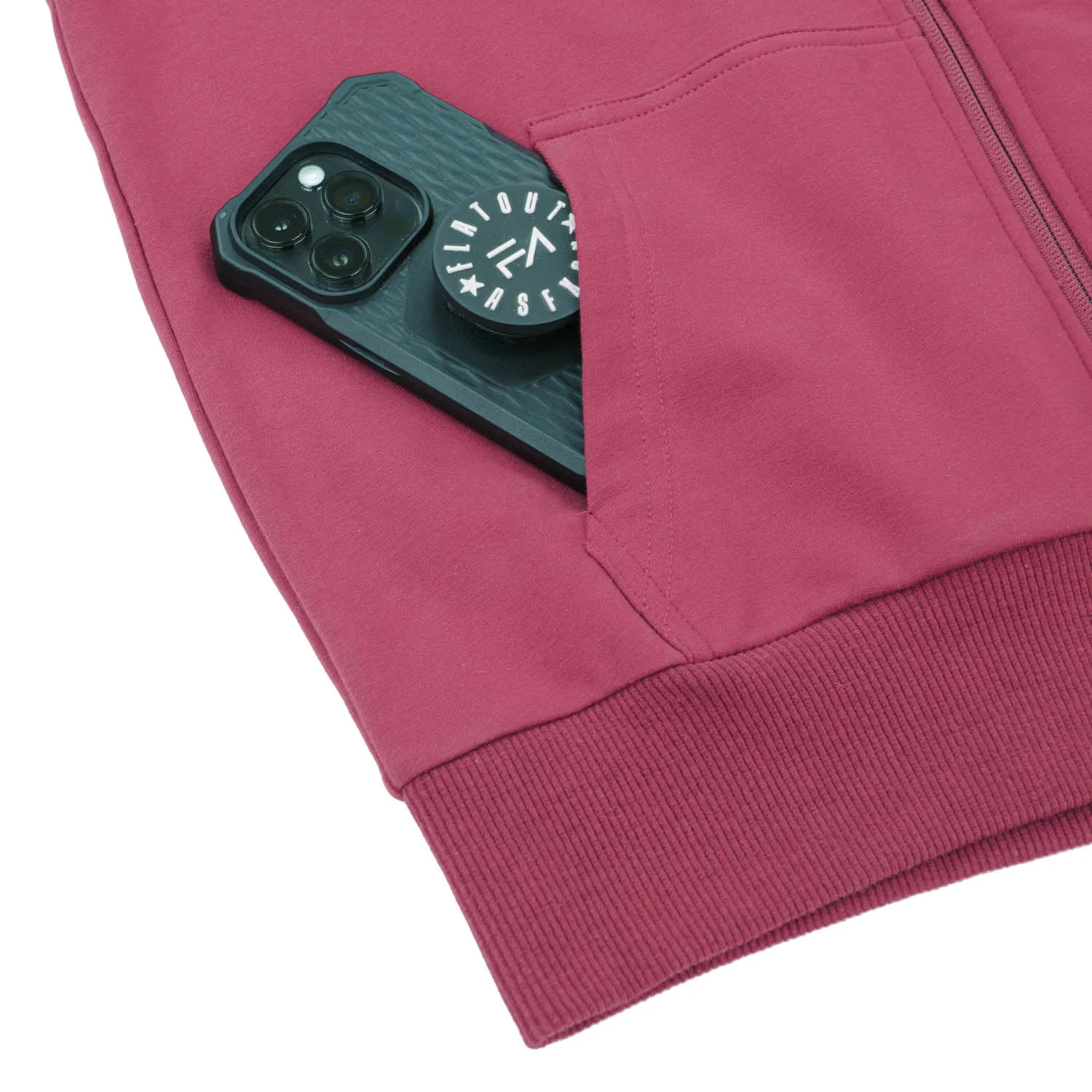 Evolution Zipup Hoodie Berry - Image 9