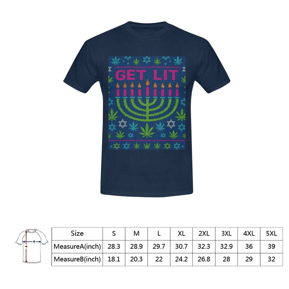 Get Lit Hanukkah Men's T - Image 7