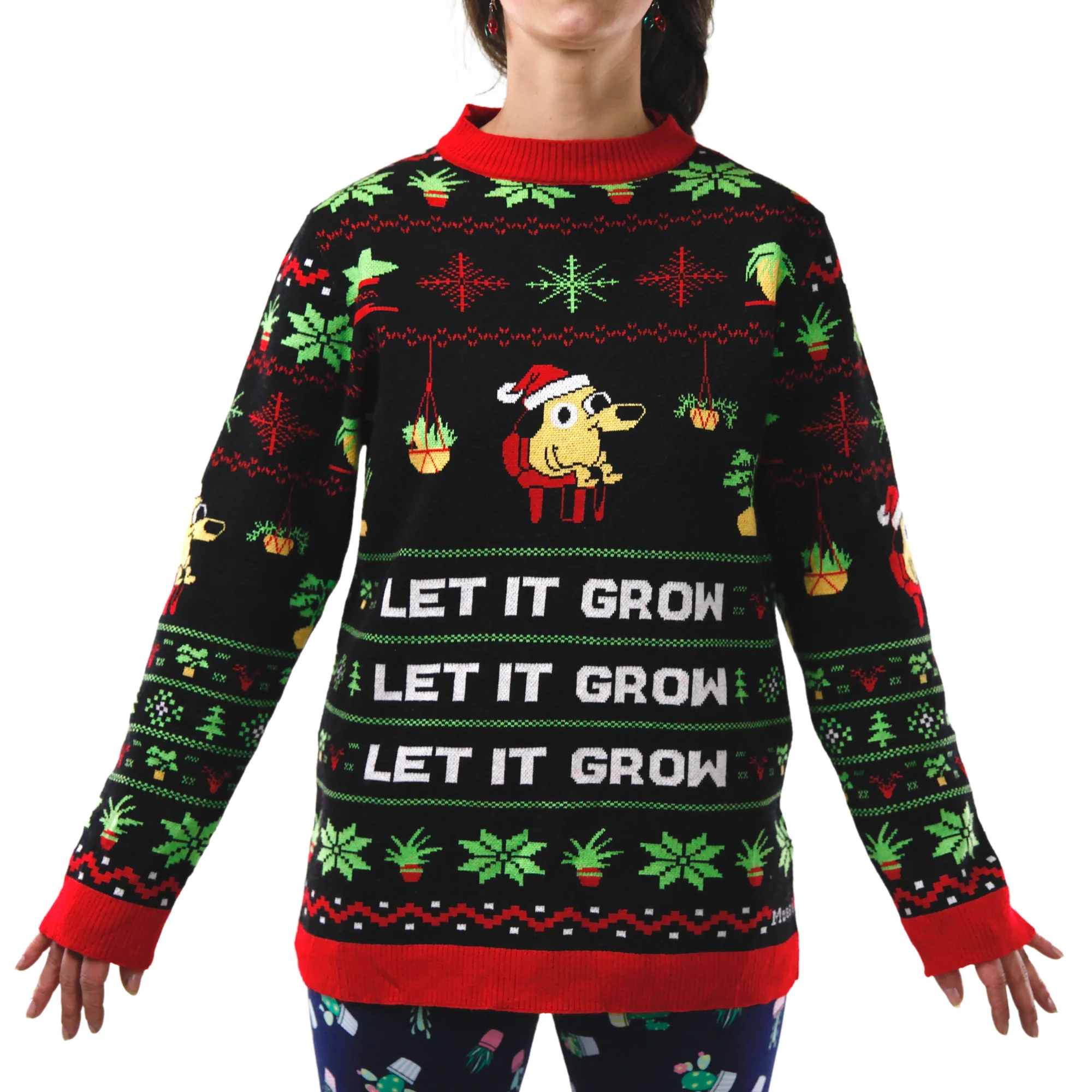 LET IT GROW - Ugly Plantmas Sweater - Image 4