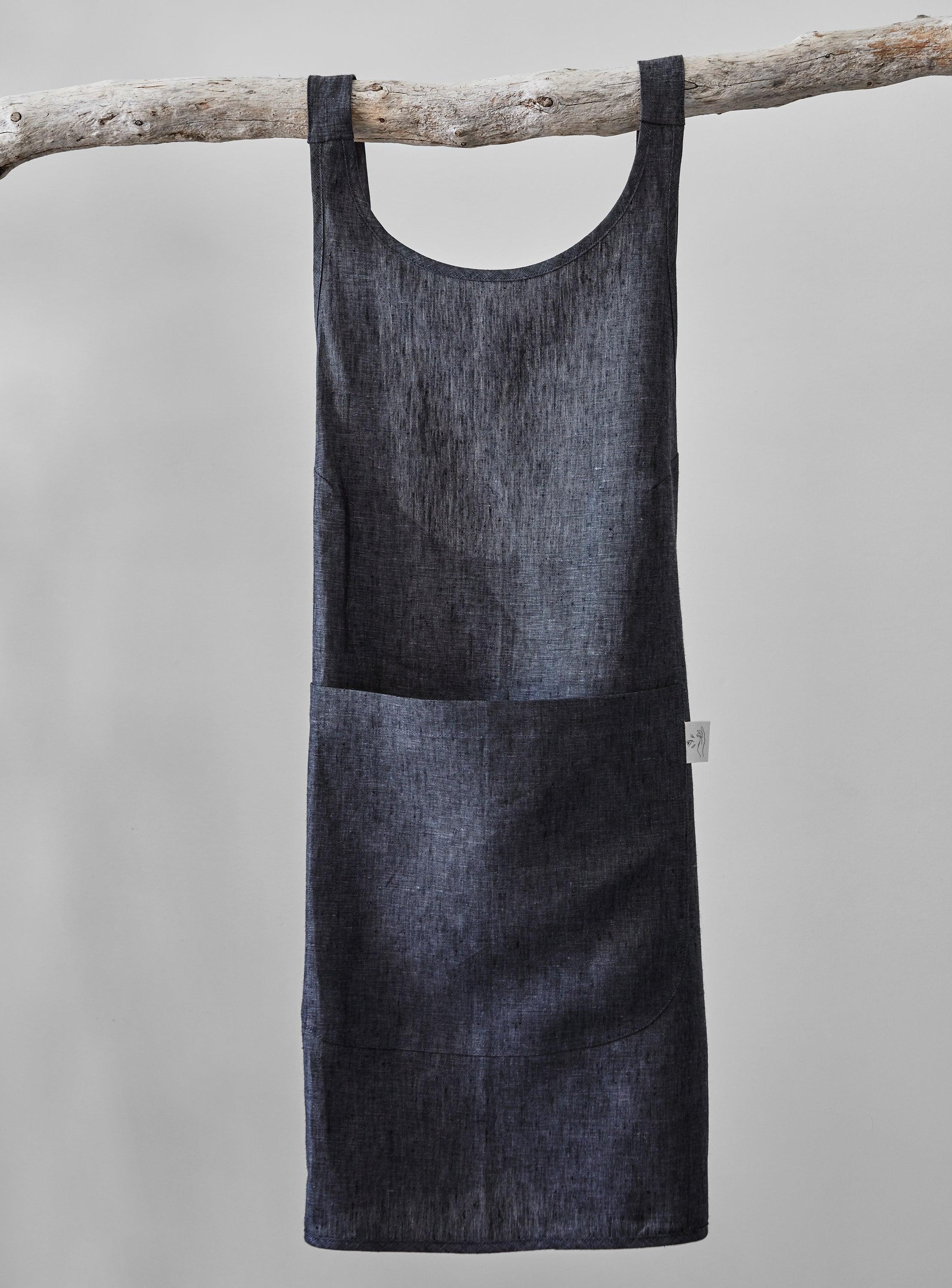 Linen Apron - Anthracite - Image 3