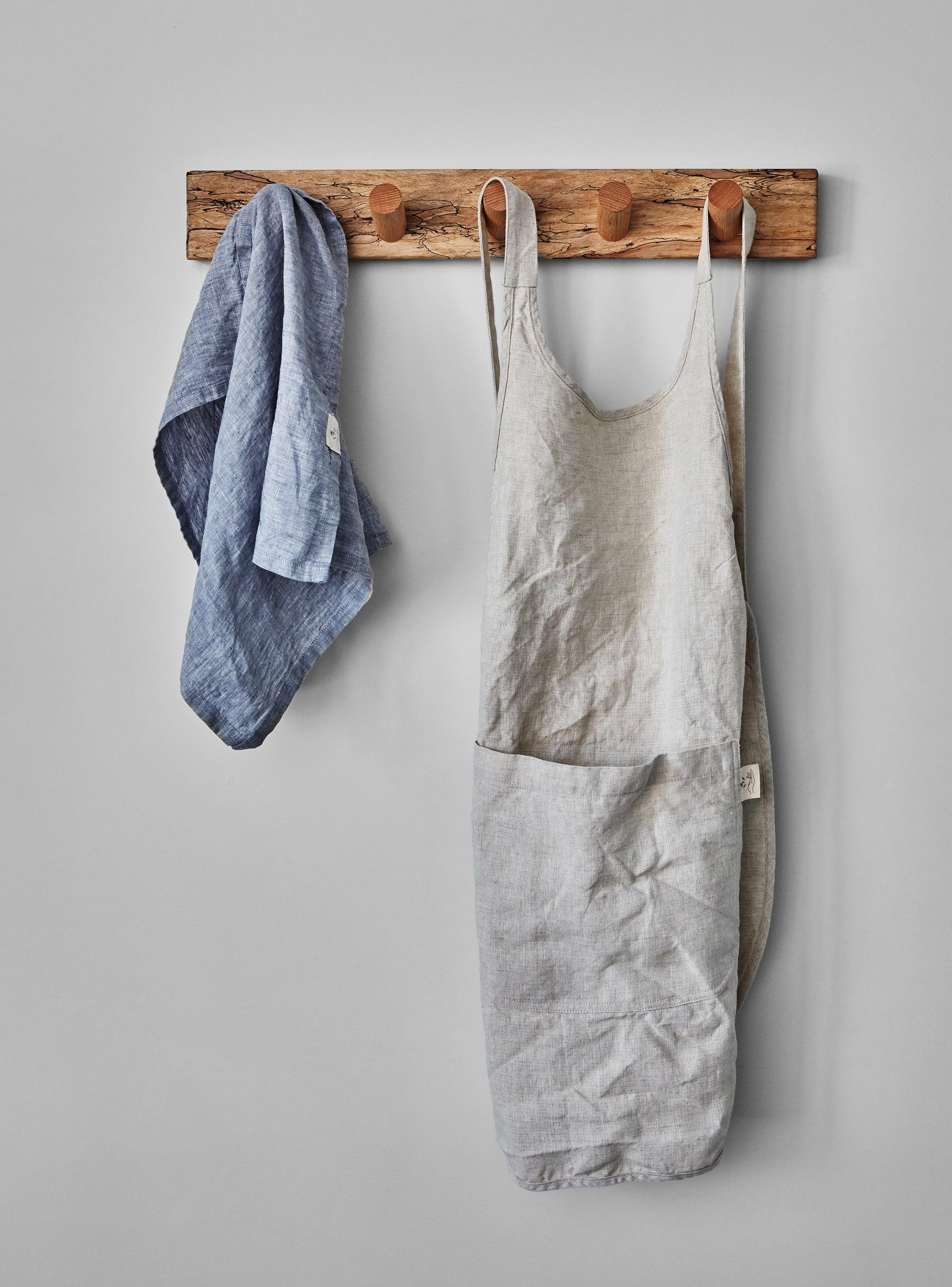 Linen Apron - Oat - Image 3