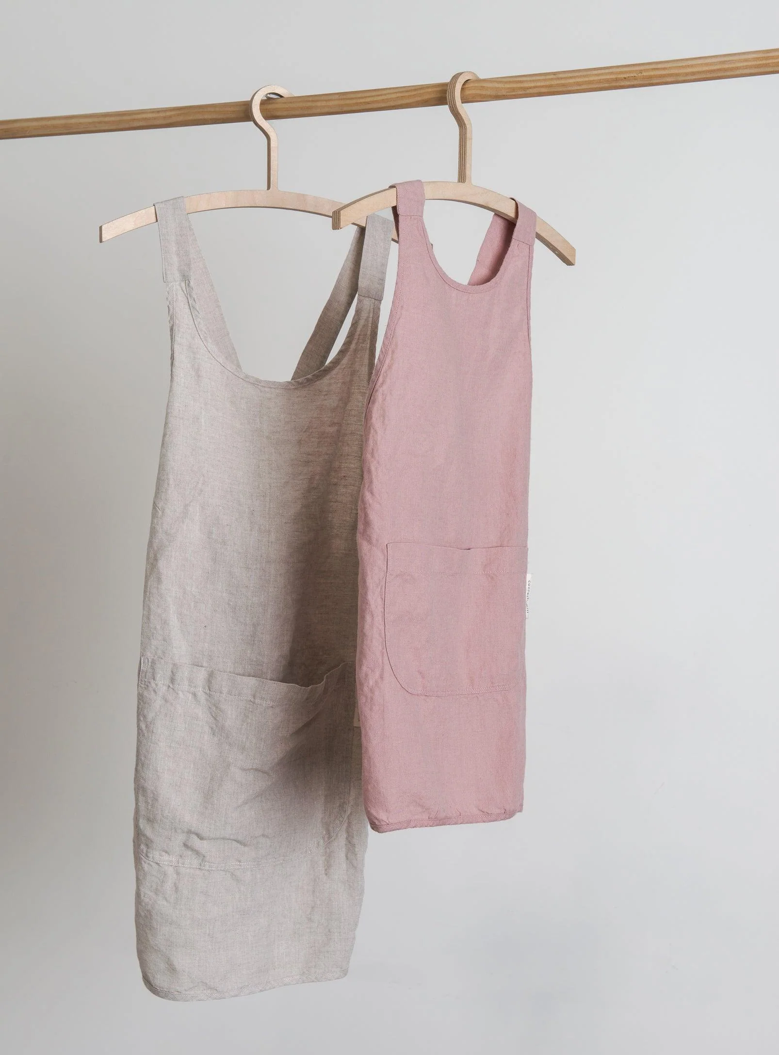 Linen Apron - Oat - Image 8