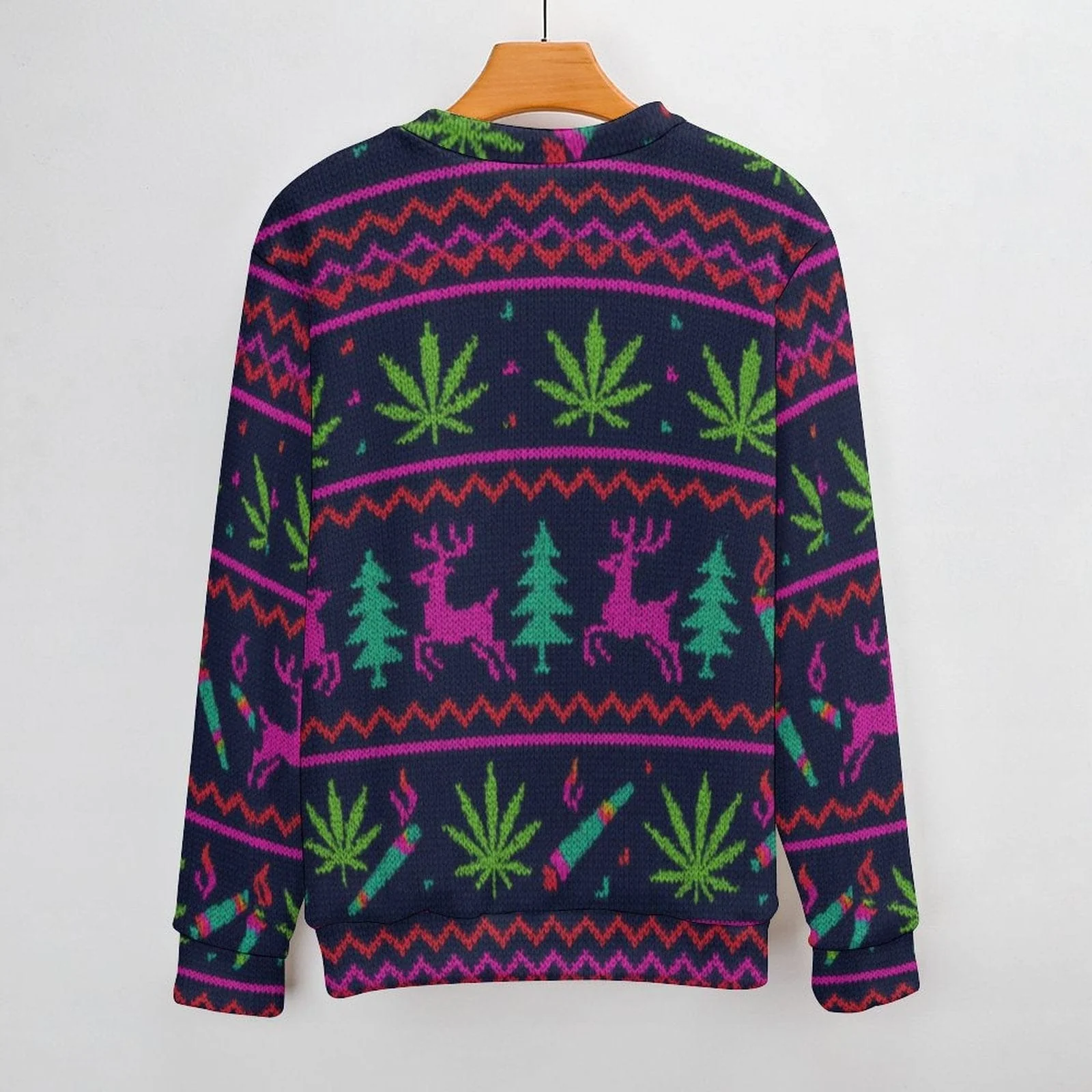 Neon Xmas Crewneck Sweatershirt (unisex) - Image 3