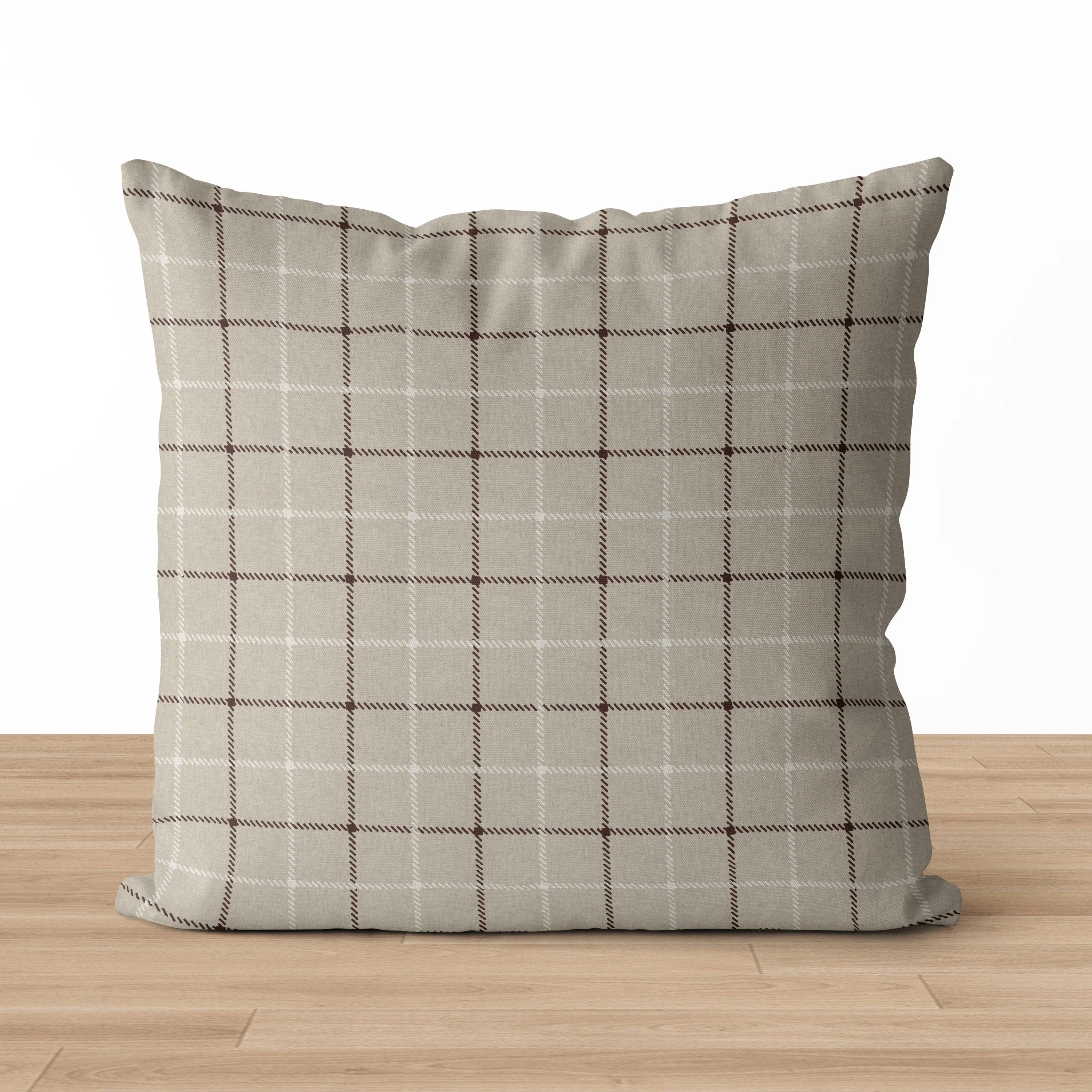 Niall | Neutral Interlock Geo Pillow Cover - Image 5