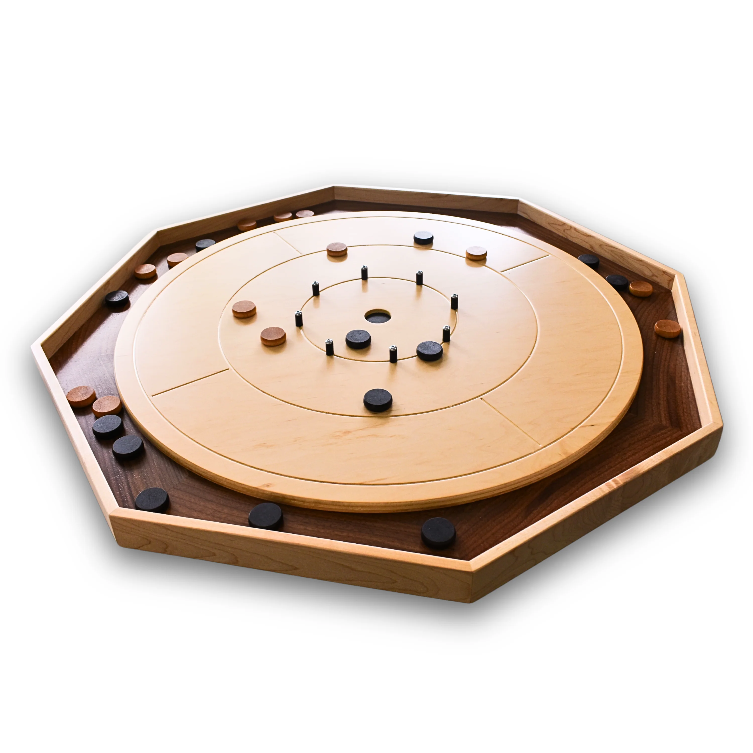 The Mountie - Large Traditional Crokinole Board Game Set - Image 4