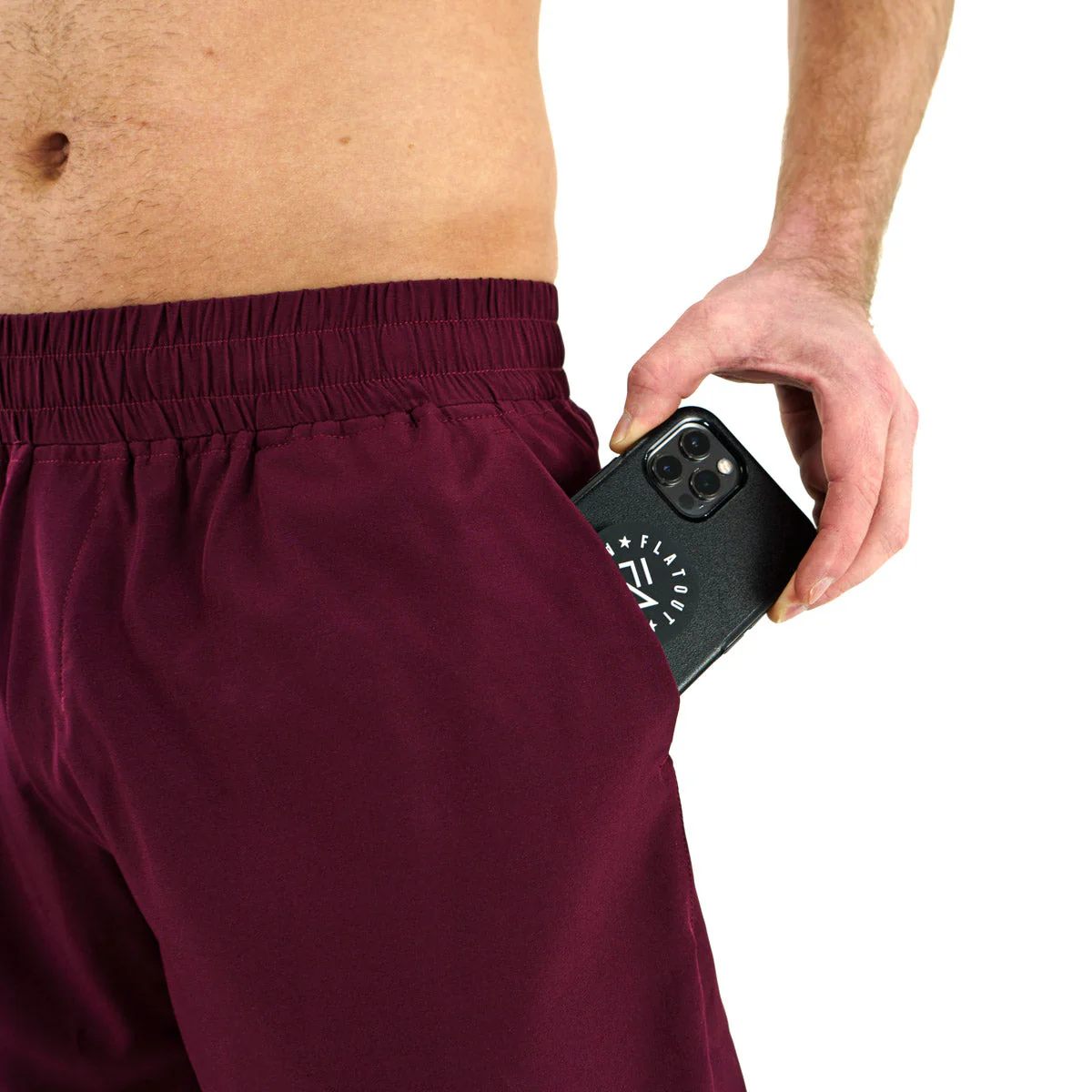 Unlimited Shorts Burgundy (7.5") - Image 6